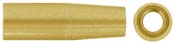 Ramrod rear tip, 5/16" diameter, brass, 10-32 thread, tapered end for Thompson Center Cherokee, Seneca, or Patriot, 1" long
